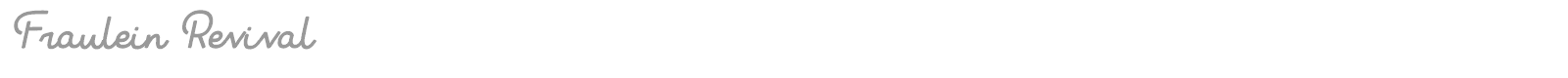 Fraulein Revival font preview